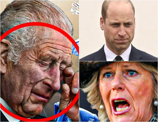 Breaking News: King Charles breaks down in tears as Prince William “conspires” with Princess Anne to overthrow Camilla: “I’m sorry, my son, but…”