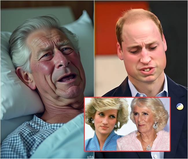 5 MINS AGO! Just back from Australia, King Charles is rushed to the hospital in an emergency. In tears, he confesses to William that he “orchestrated” Diana’s car accident: “I’m sorry, my son, but I did it for love…”