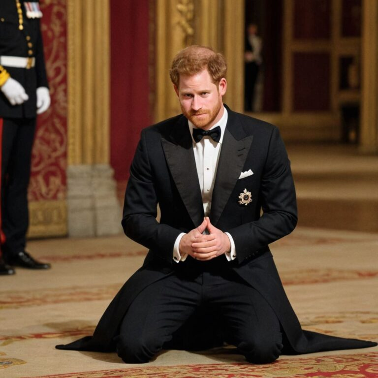 “I’m sorry, I was wrong…” Harry returns to kneel before his mother Diana’s portrait after 5 years of living in the U.S.: “Dad, please let me come home…”