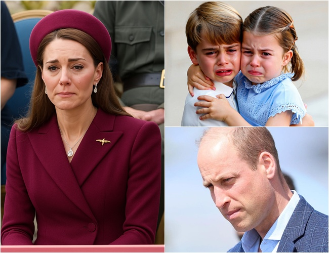 On Mother’s Day, Princess Charlotte and Prince Louis burst into tears as they revealed heartbreaking news to all of Britain: “Now we know what kind of cancer Mum has…”