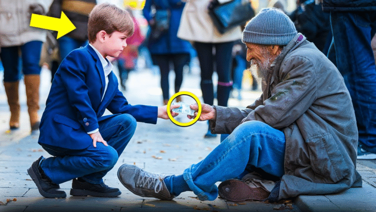 Homeless Man Asks Prince Louis “Can You Give Me £1?” Louis’ Response Is SHOCKING.