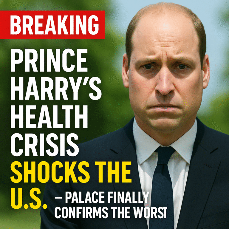 BREAKING: Prince Harry’s Health Crisis Shocks the U.S. — Palace Finally Confirms the Worst”