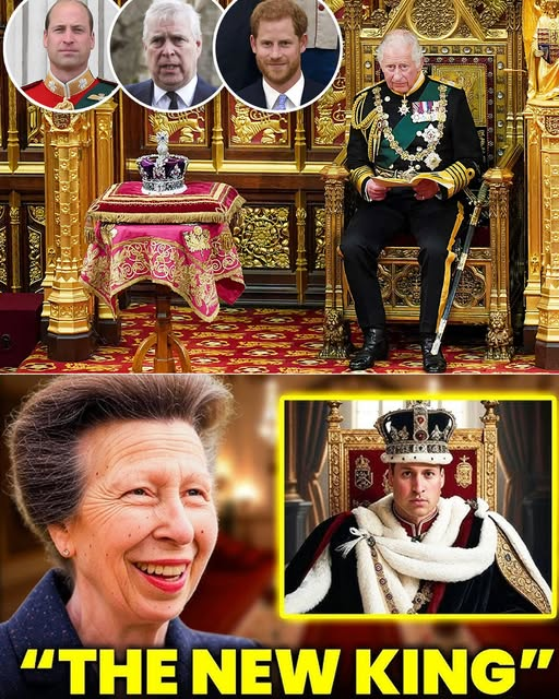 “HE’S TAKEN THE CROWN” – Prince William SILENTLY Removes King Charles as Princess Anne Exposes the Late Queen’s FINAL, Hidden Wish.