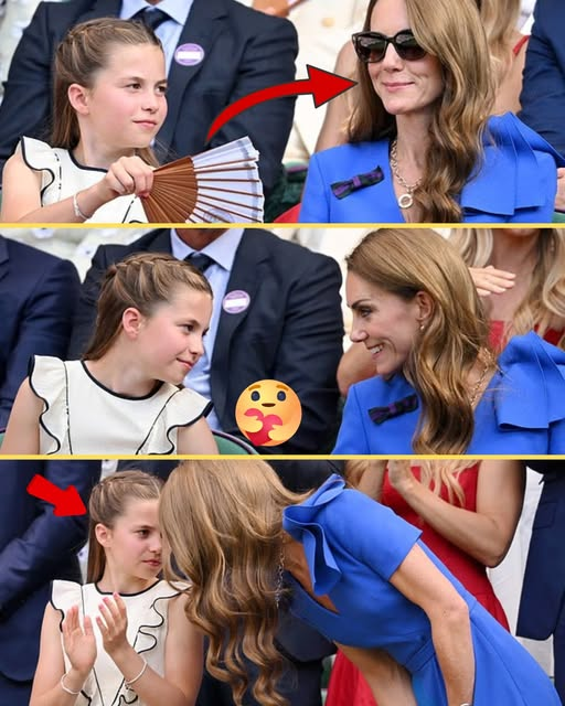 “MOMMY, ARE YOU OK?” – Heartwarming Moment Princess Charlotte Cares for Mum Catherine in Wimbledon’s Sweltering Heat Steals Millions of Hearts.