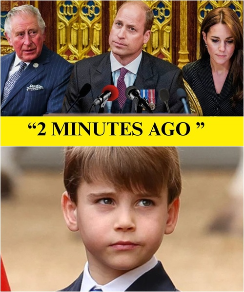3 HOURS AGO! William Stunned, Kate Quietly Bows Her Head as the Palace Announces MAJOR News About a Royal Family Member: ‘In Fact, Louis Is…’”