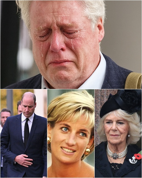 10 MINUTES AGO! Charles Spencer — brother of the ‘People’s Princess’ Diana — broke down in tears as he delivered SAD NEWS on the 28th anniversary of her passing. The Palace draped itself in white flags and candlelight, darkness looming everywhere. Prince William stood frozen, crying out: ‘Oh God, Camilla has…’”