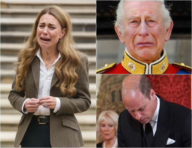 5 HOURS AGO! Kate Middleton appeared with her striking new blonde hair, but a hidden camera caught the shocking moment — a single tear streaming down her face. She tried to hide it, to hold it back, but failed. The Royal Family remained in terrifying silence, while William lowered his head: ‘We are deeply sorry…’”