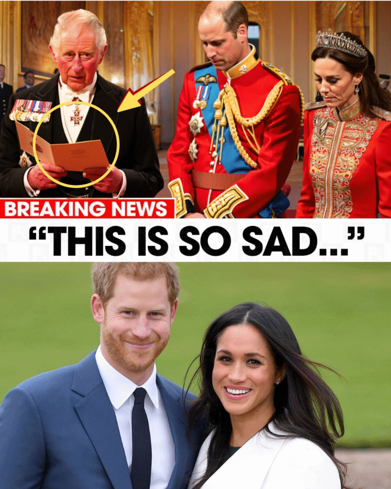 5 HOUR AGO! THE TRAGIC BOW! King Charles stood in sorrow before the Grand Hall, announcing SAD NEWS to the entire nation. William and Kate lowered their heads behind him, powerless and broken. Reporters were barred, cameras silenced — hiding only the sobs within. With deepest grief, Charles cried out: ‘My son, Harry has…’”