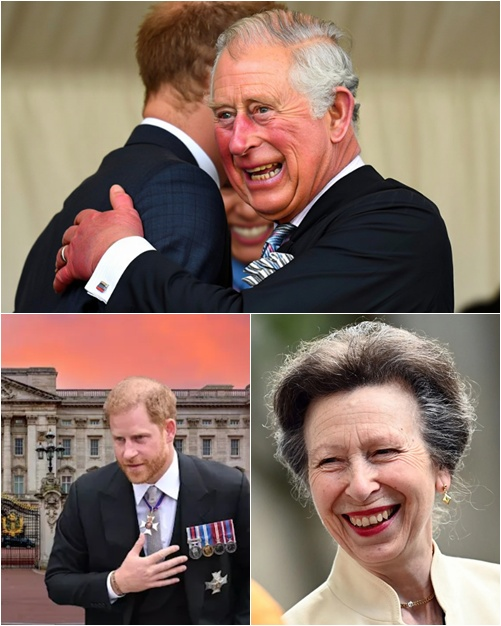 3 MINUTES AGO! After 19 months in exile, Harry walked back into Buckingham — and Charles stunned everyone by granting him a brand-new title. The family stood in silent outrage… except for Anne, who whispered with satisfaction: ‘With deep affection, I name Harry…’”