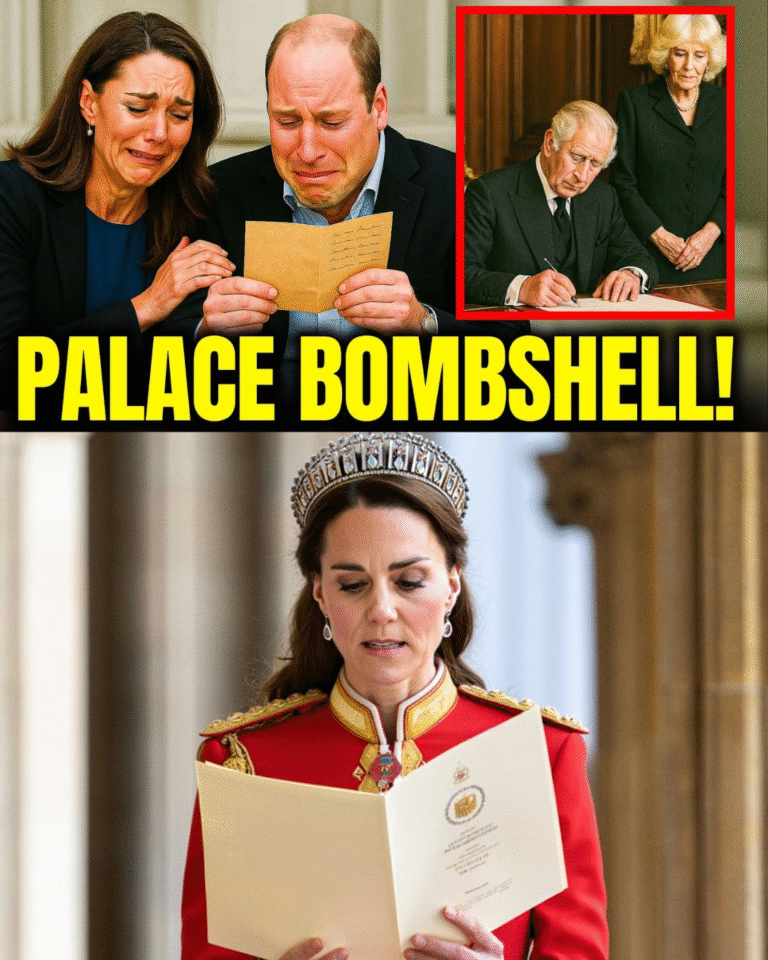 SAD NEWS — 5 HOURS AGO! Kate Middleton delivered a shocking announcement that shook the monarchy to its core. Prince William broke down in tears, calling an emergency secret meeting. King Charles turned pale as he screamed across the grand hall: ‘Oh God… my wife has…