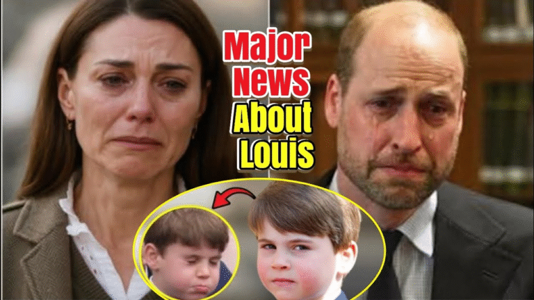 Tonight, Buckingham stands frozen under a moonless sky. William and Catherine’s sorrowful figures emerged on the Grand Staircase, faces pale, eyes hollow. The long-feared secret about Prince Louis has finally surfaced. The words that followed shattered the royal calm: “With unbearable pain… we must tell you…”
