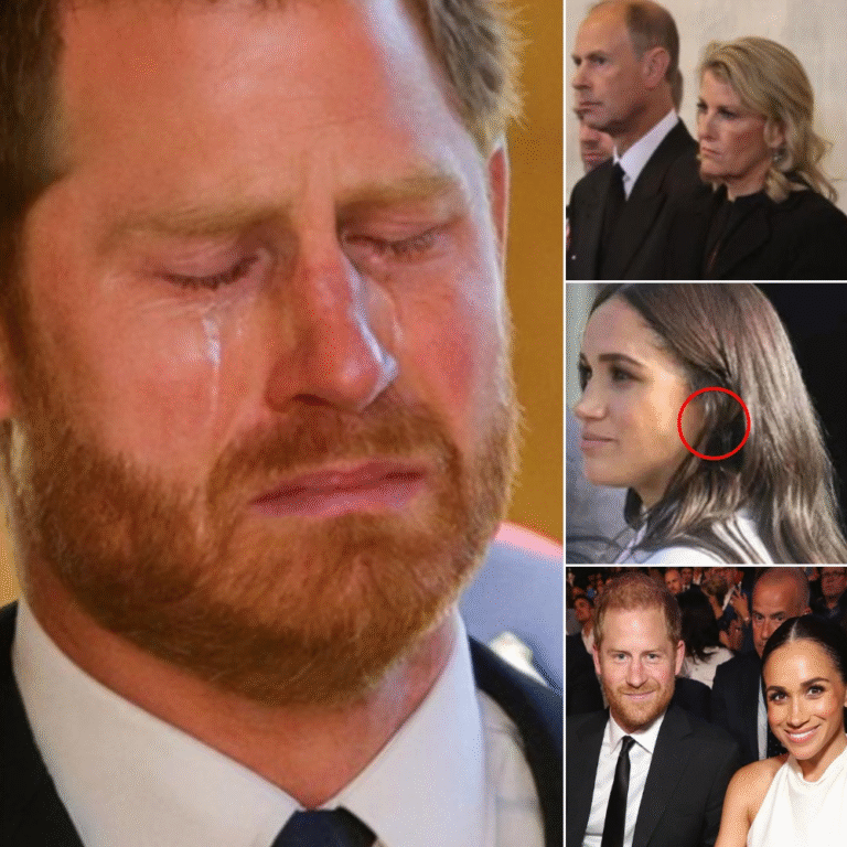 HEARTBREAKING ROYAL NIGHT: Prince Harry stormed into Buckingham Palace, tears pouring down his face. Guards locked the gates as reporters stood frozen. Surrounded by the royal family’s tense stares, Harry crumpled to the floor, his voice breaking: “Meghan… she… she can’t…”