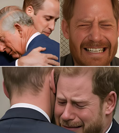 The Monarchy Crash: 3 MINUTES AGO, Harry threw himself into William’s arms, sobbing in desperation. Buckingham Palace raised a white flag to mark catastrophe. Guards whispered of BAD NEWS that might change the monarchy forever. Then Harry cried, “Oh God, Meghan has…”