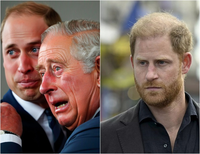 Alarm! King Charles was left trembling after receiving an urgent emergency call from the U.S. His face drained of all color as he staggered toward William, collapsing into his arms in shock: “My son… your brother Harry has…