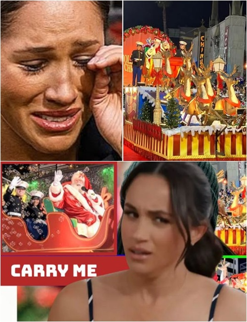 “CARRY ME OR NOTHING!” Meghan Markle Meltdown SHUTS DOWN Christmas Parade — Officials ‘Refuse Diva Demands,’ Chaos Erupts Instantly Witnesses say Meghan lost it when parade staff allegedly denied her a palanquin entrance, sending her into a full-on fury fit that had the crowd gasping. “She wanted the royal treatment — literally,” one insider said. Social media exploded within minutes.