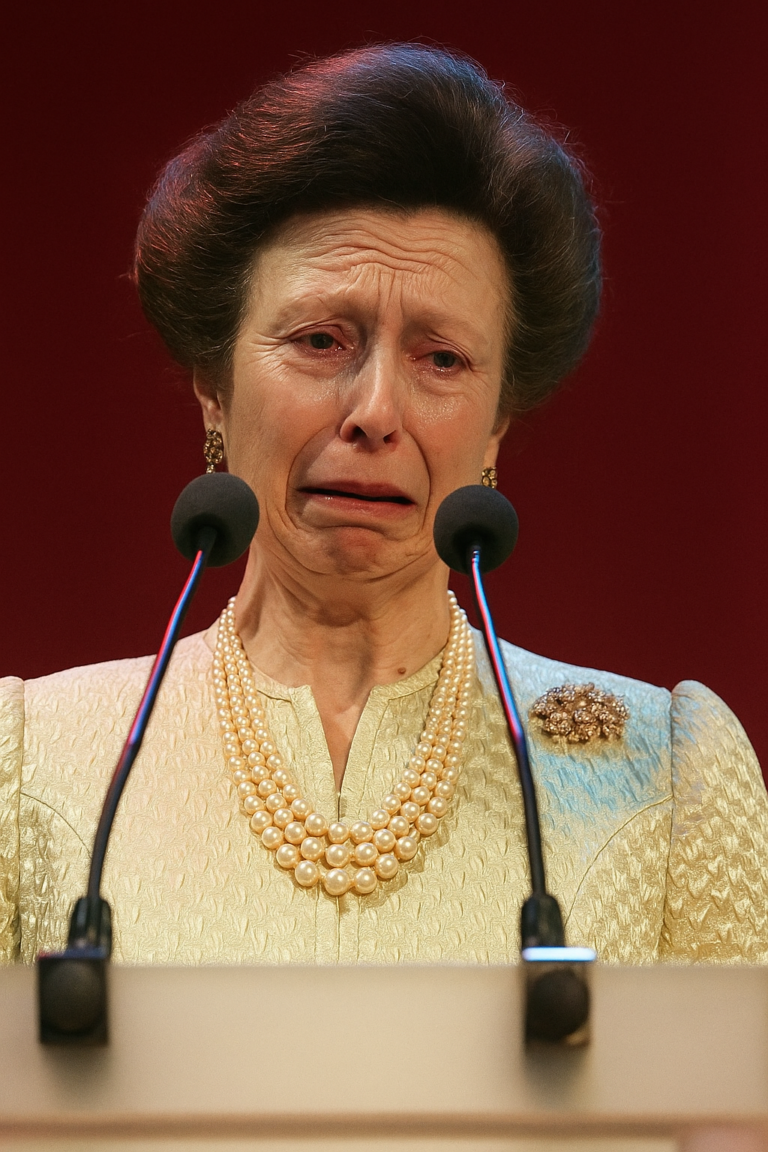 MIDNIGHT — 12 HOURS AGO! Darkness swallowed the Buckingham Palace as Princess Anne stepped into the Grand Hall, her footsteps echoing like a funeral drum. With trembling hands, she delivered the saddest announcement in the history of . “A beloved member of our royal family… has left us forever. That person is…”