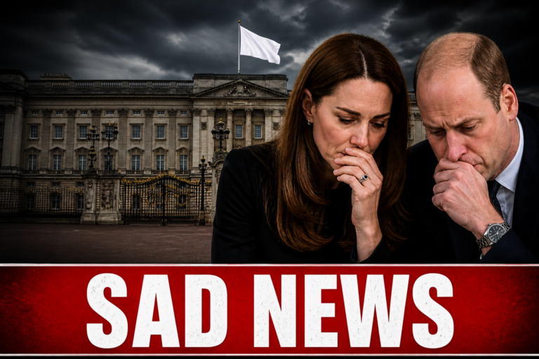 SAD NEWS — 1 HOUR AGO! White Flags Raised at the Palace, Alarms Echo Everywhere. Kate and William Sit in Silence, Whispering: ‘With broken hearts, we regret to announce