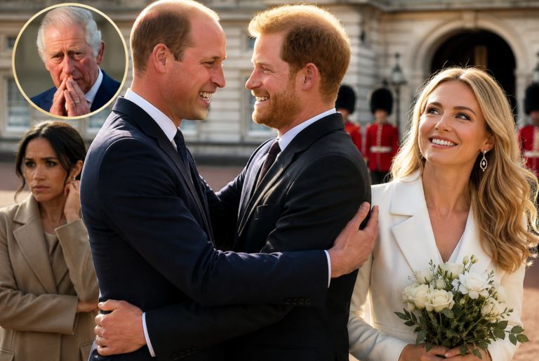 1 HOUR AGO! Congratulations, William! Prince Harry joyfully brings his “new wife” back to the Palace after 5 years away, officially leaving Meghan behind. It turns out the identity of his new wife is…