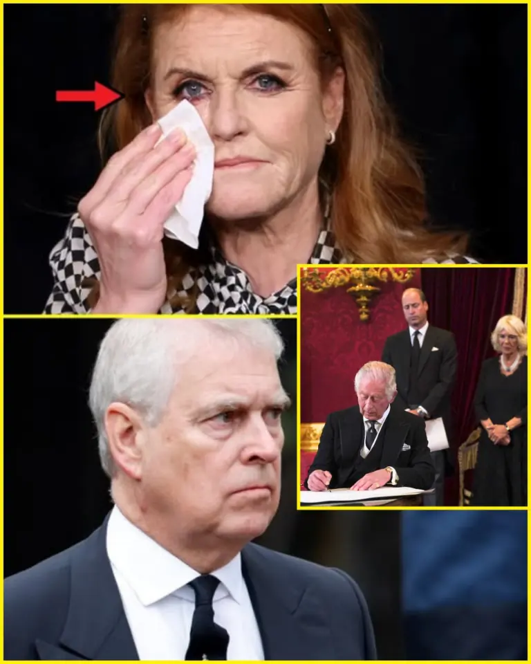 Tragic Shock: Sarah Ferguson, wiping away tears, sprinted into the Palace to deliver an URGENT EMERGENCY MESSAGE to King Charles. The entire royal family seemed to crumble at her feet as she cried out: “Your Majesty, my husband has…”