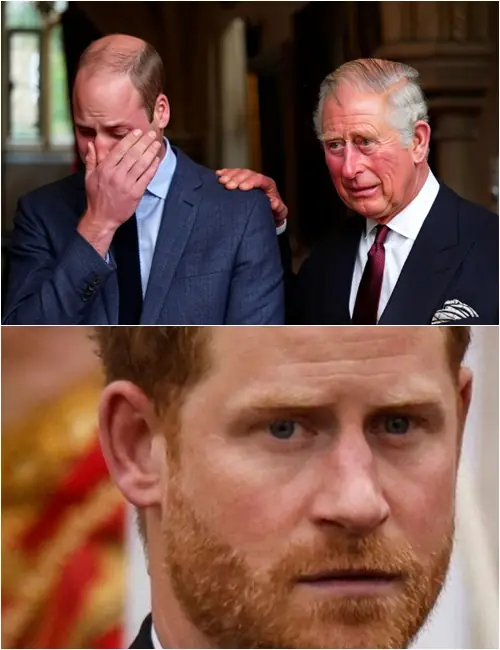 Emergency Announcement: The Palace has raised a white flag, and Prince William appears alongside King Charles, both bowing their heads as they step into the Grand Hall. Alarm bells thunder through the corridors. Royal guards murmur an earth-shattering secret. Then King Charles chokes back tears as he declares: “A member of the royal family… has left us. It is…”