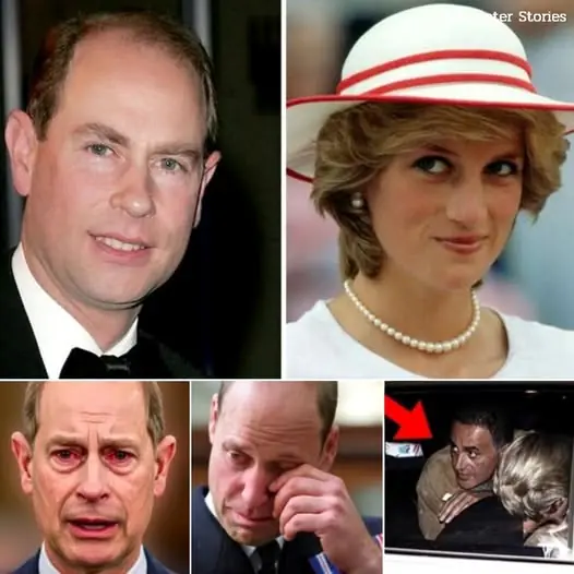 1 MINUTE AGO : “It was him…” — Prince Edward’s cryptic confession after 30 years has reportedly frozen the entire Palace. He hinted Diana’s crash was no accident — and that he knows who touched the car that night. His final whisper? “Turns out it was… someone you’d never believe.”