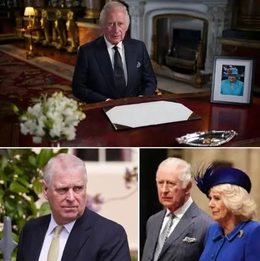 HEARTBREAK AT THE PALACE! King Charles Visibly Moved as He Announces “Devastating Loss” in the Royal Household — Tears and Shock Across the Realm! With a trembling voice and eyes shining with grief, King Charles delivered the announcement of a tragedy so great it left the nation stunned. Courtiers froze. Advisors whispered. Across the kingdom, hearts broke as the news rippled outward. “Prince Andrew has…”