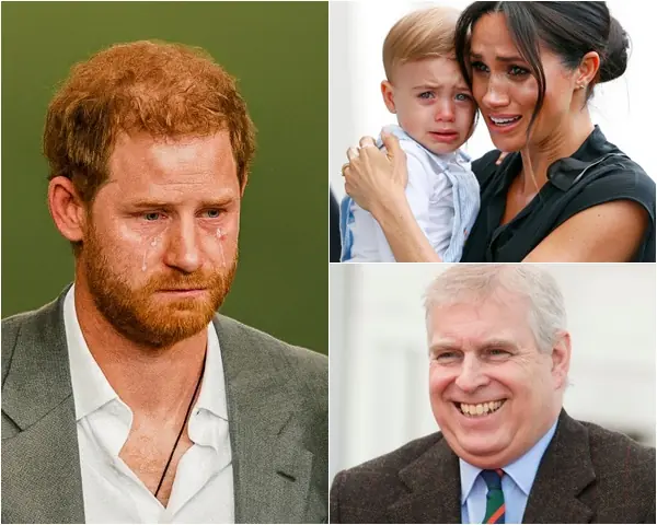 1 HOUR AGO! Andrew’s triumphant smile made the Palace bristle with anger, as the DNA test between Harry and his son Archie confirmed the 4-year-old rumor. Meghan is on the verge of being ‘imprisoned.’ Whispers echoed everywhere: ‘Congratulations, Andrew… turns out the real father is…’”