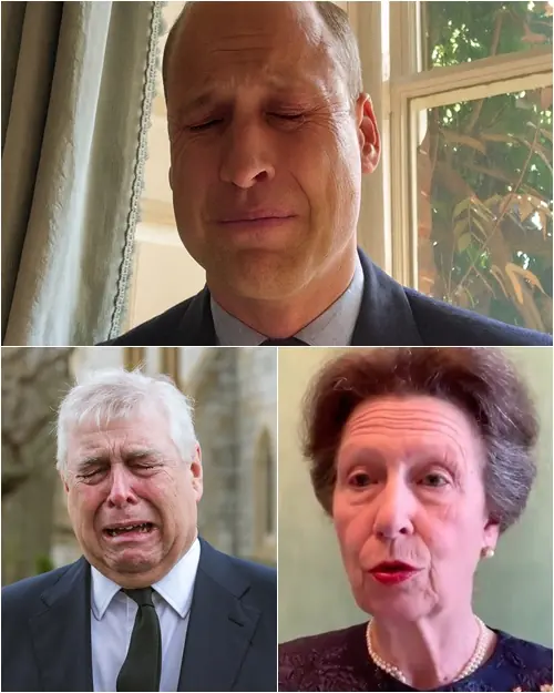 SAD NEWS 2 MINUTES AGO! Dark clouds cloaked Buckingham as William’s trembling voice broke the silence with tragic news. In the dead of night, the royals gathered—no press, no cameras, only grief. Then Prince Edward’s anguished cry pierced the air: “She has…”