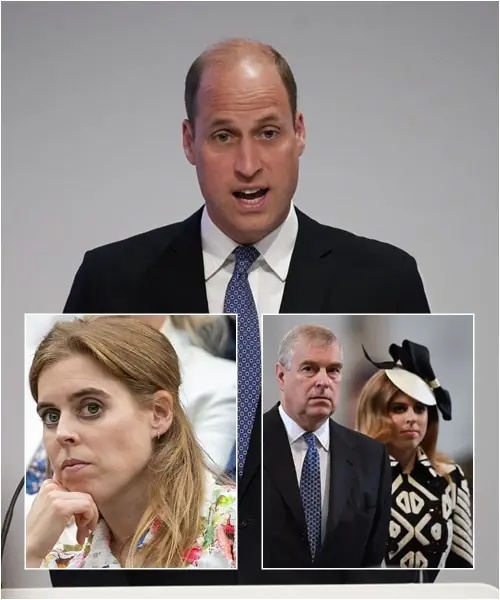 12 MINUTES AGO! William stood tall before the cameras, delivering BAD NEWS about Princess Beatrice’s title following her father’s scandal. The palace fell into stunned silence, while Prince Andrew fumed with rage — but could do nothing.