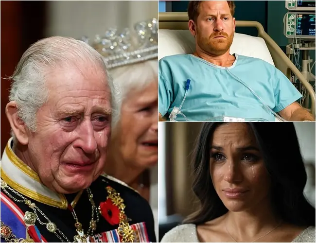 1 MIN AGO! “King Charles and William devastated after doctors reveal Harry’s diagnosis — Meghan collapses: ‘My husband has inherited a disease from…’”