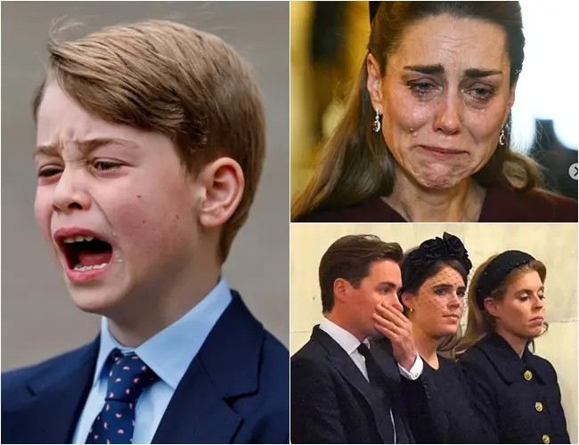 2 HOURS AGO! A haunting cry pierced the night as young Prince George broke down in despair. The palace was under siege by relentless reporters, while Kate Middleton, drained and sorrowful, ordered a secret meeting. Through tears, George screamed the words: “We are devastated to announce…”