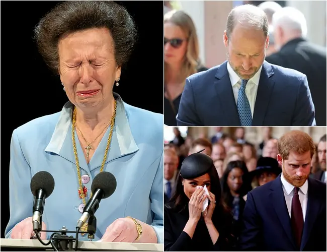 5 HOURS AGO! Princess Anne Delivers Heartbreaking News: A Royal Family Member Has Passed Away — Meghan and Harry Rush Back to the Palace Overnight: “It is with sadness… that person is…”